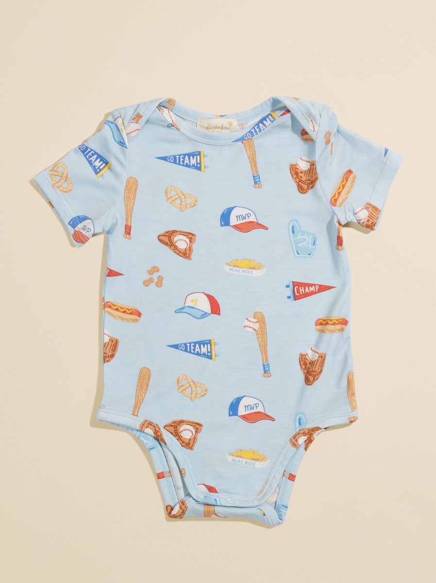 Baby 0-24M Tullabee | Baseball Bodysuit