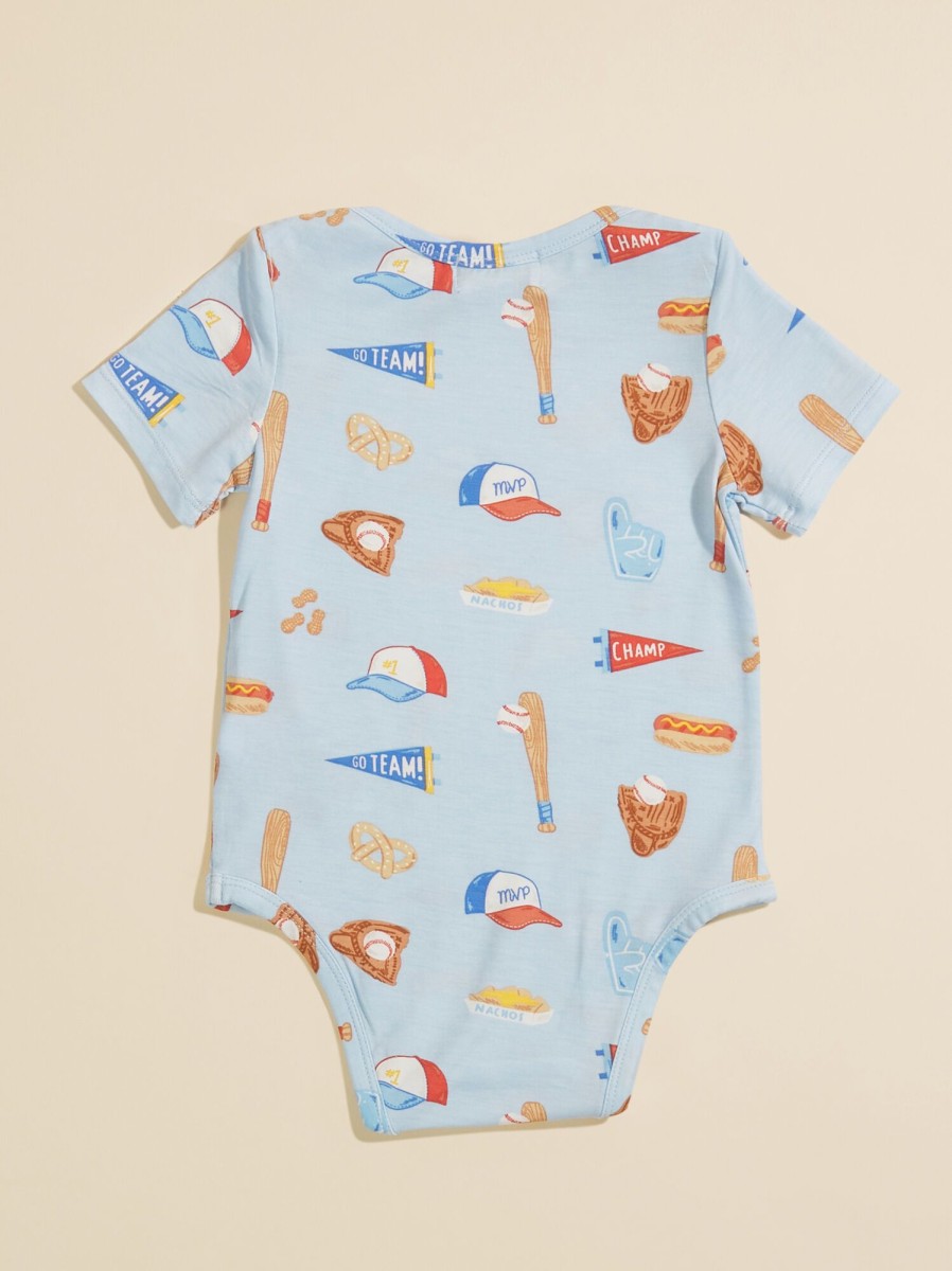 Baby 0-24M Tullabee | Baseball Bodysuit