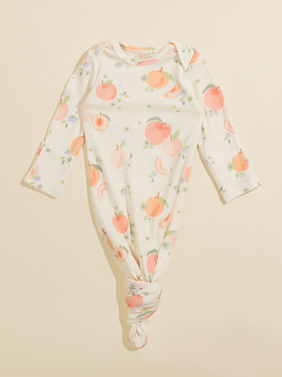 Baby 0-24M Tullabee | Spring Peach Knotted Gown