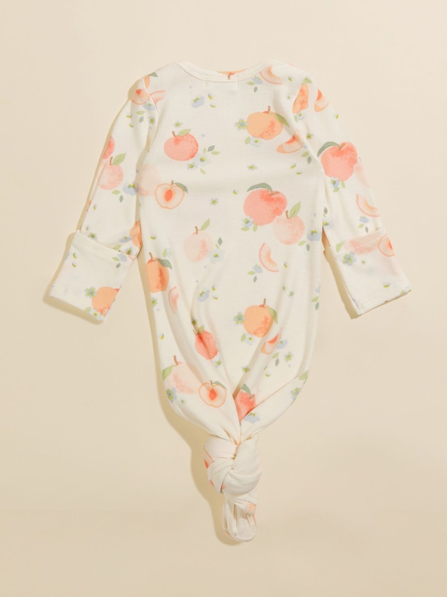 Baby 0-24M Tullabee | Spring Peach Knotted Gown