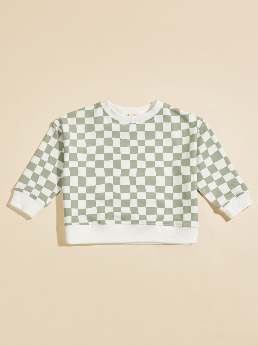 Toddler 2T-5T Tullabee | Avery Checkered Sweatshirt