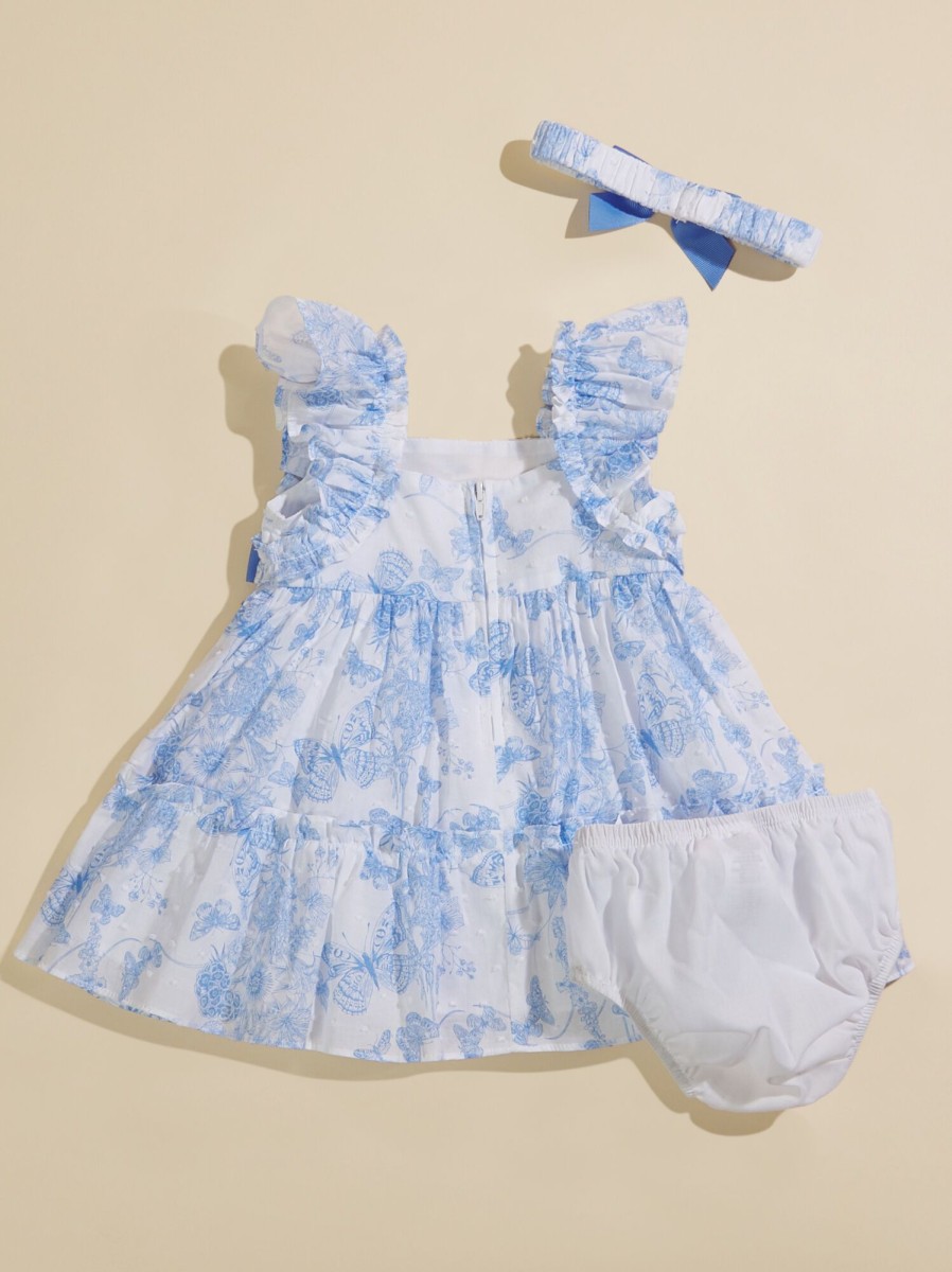 Baby 0-24M Tullabee | Leanna Butterfly Baby Dress And Bloomer Set