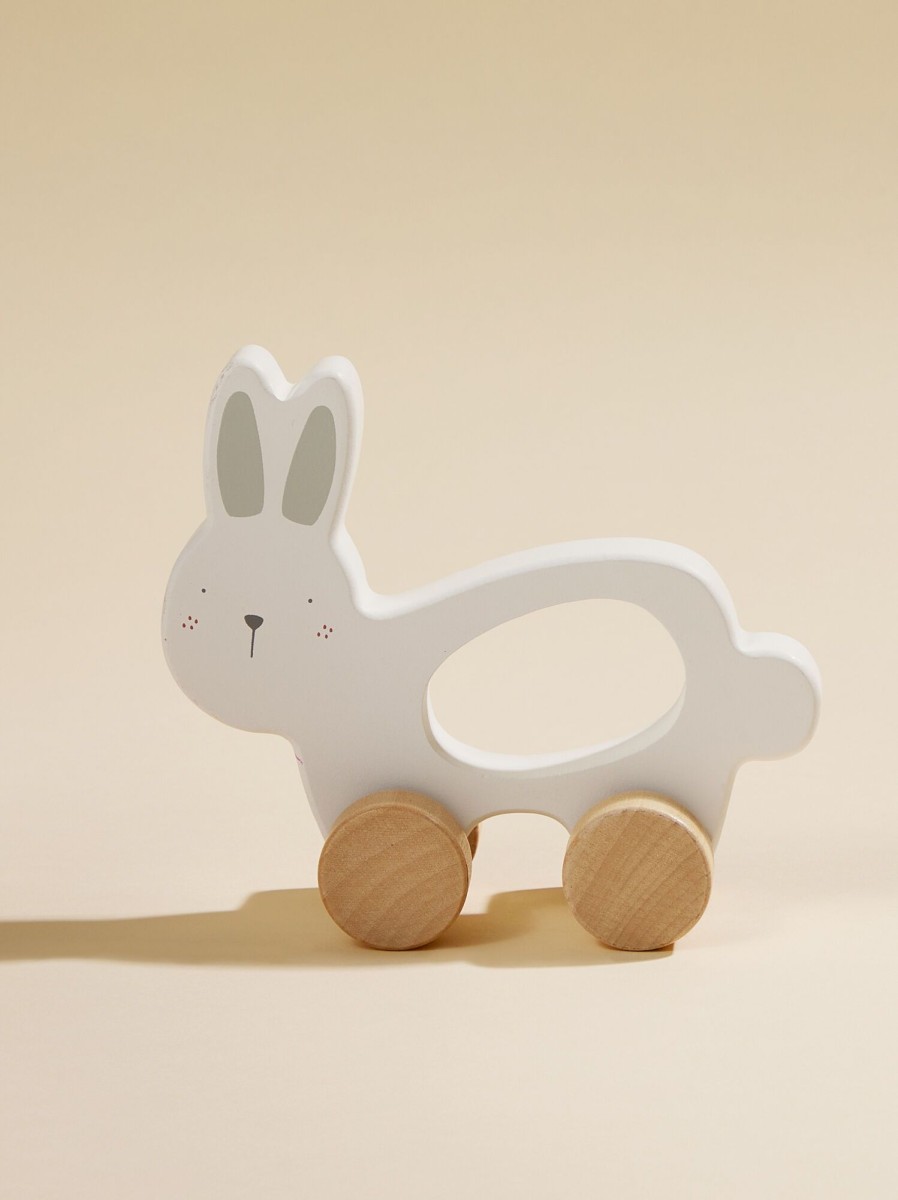 Gifts Tullabee | Wood Rolling Bunny