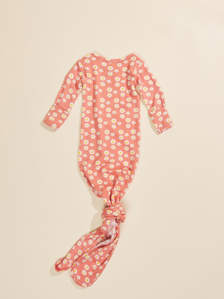 Baby 0-24M Tullabee | Rose Daisy Knot Gown & Hat Set