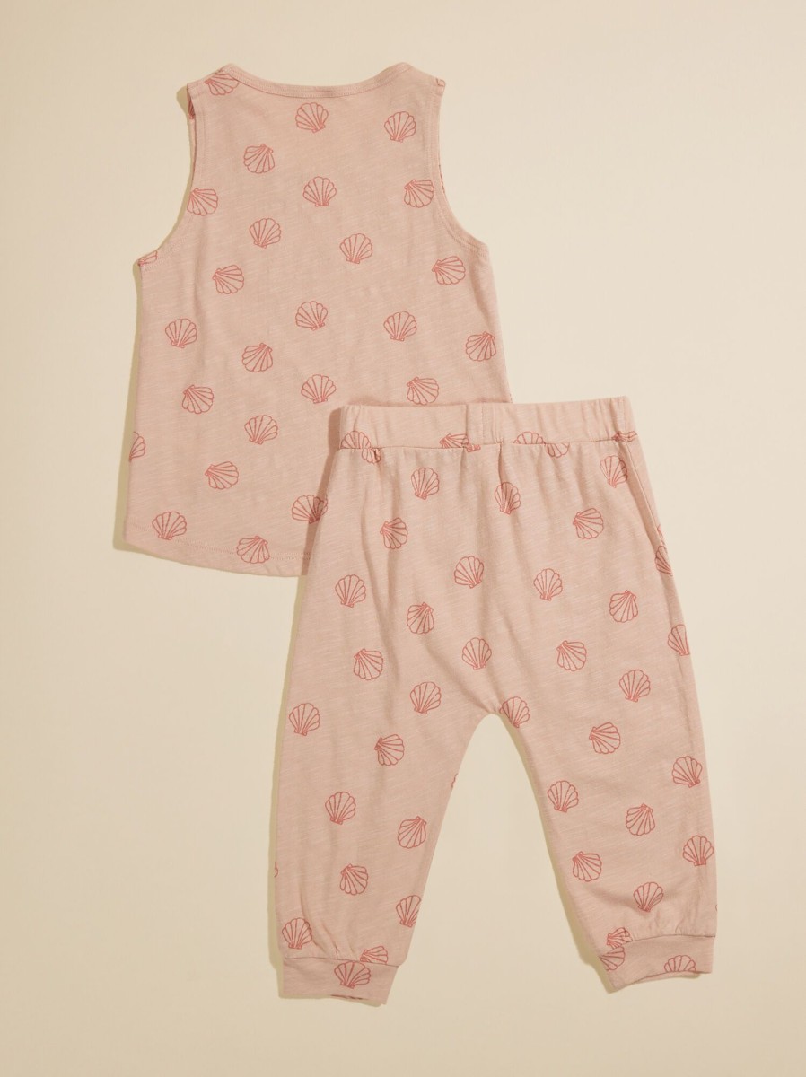 Baby 0-24M Tullabee | Seashell Tank And Pants Set By Rylee + Cru