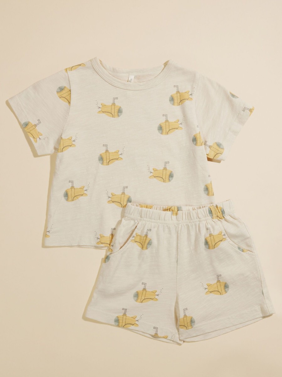 Toddler 2T-5T Tullabee | Submarine Tee And Shorts Set By Rylee + Cru