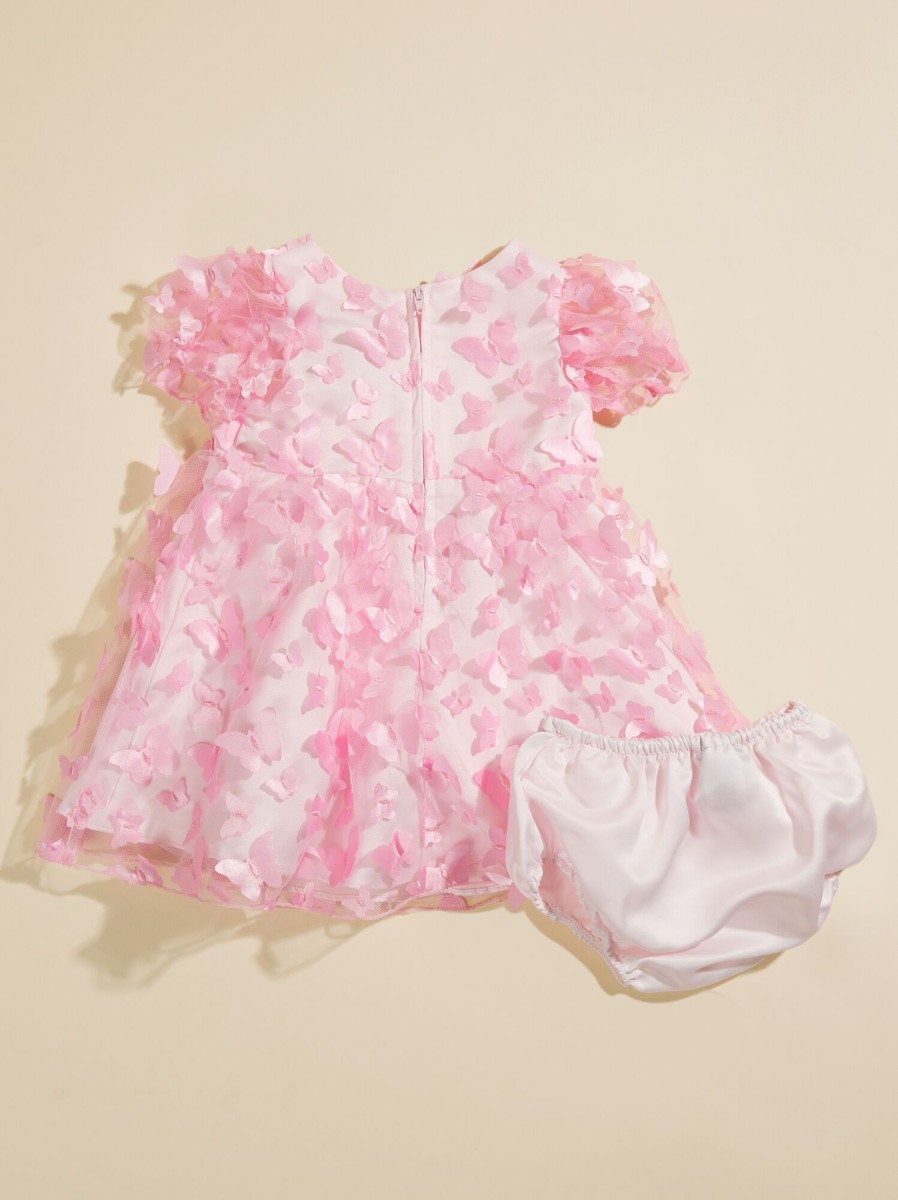 Baby 0-24M Tullabee | Bethany Butterfly Baby Dress And Bloomer Set