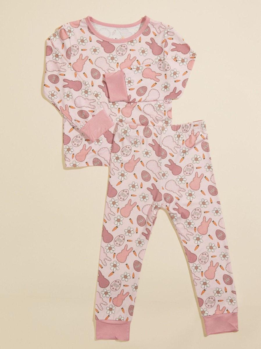 Toddler 2T-5T Tullabee | Groovy Bunny Lounge Set