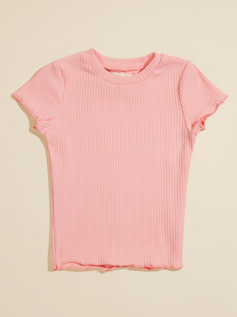 Toddler 2T-5T Tullabee | Marley Ribbed Baby Tee