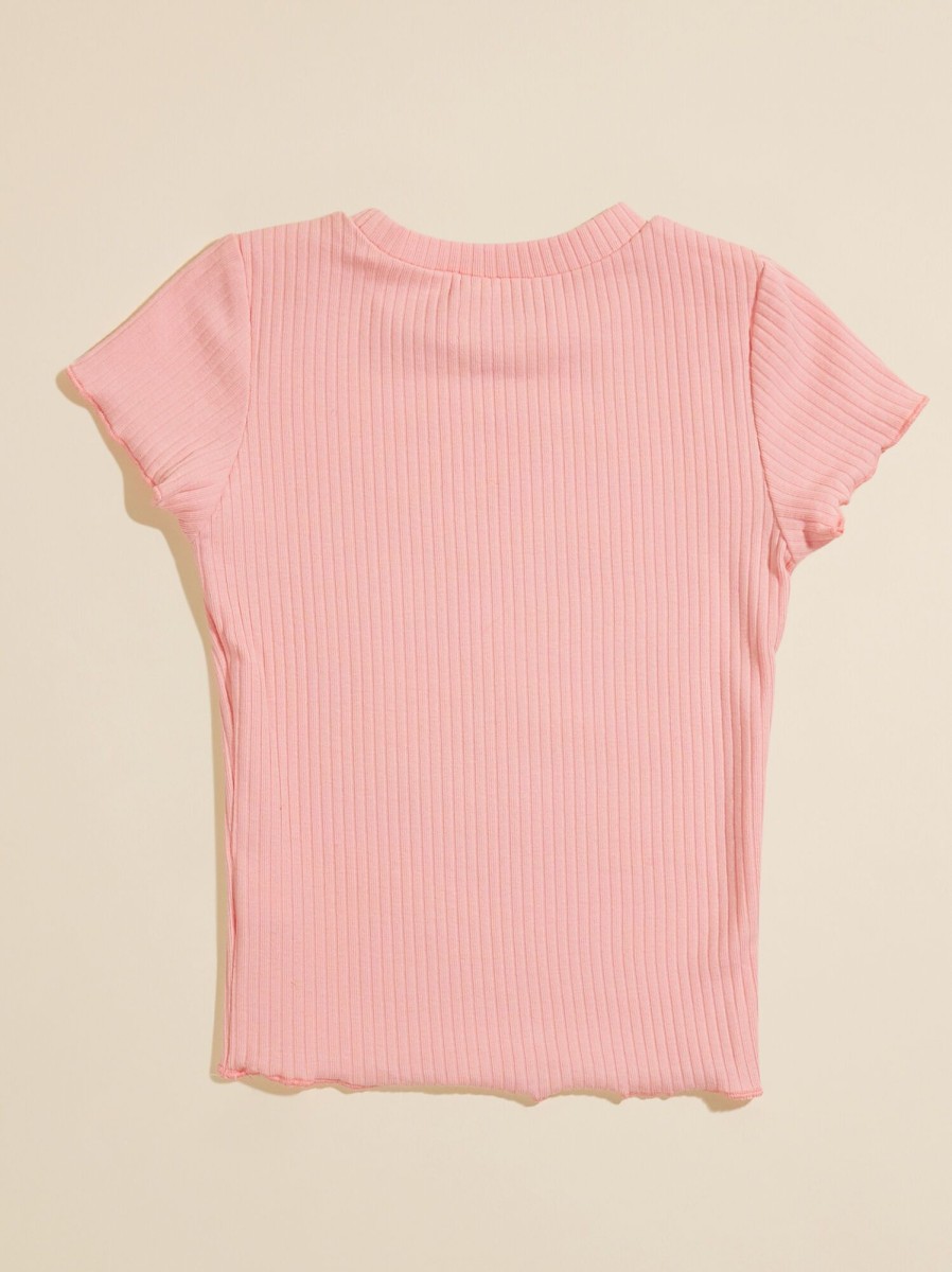 Toddler 2T-5T Tullabee | Marley Ribbed Baby Tee