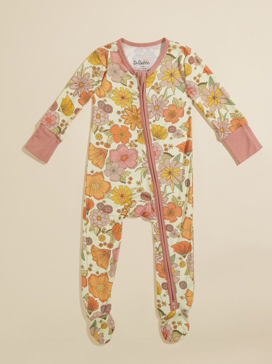 Mama & Me Tullabee | Marigold Floral Footie