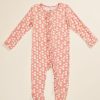 Baby 0-24M Tullabee | Rose Daisy Ruffle Footed Sleeper