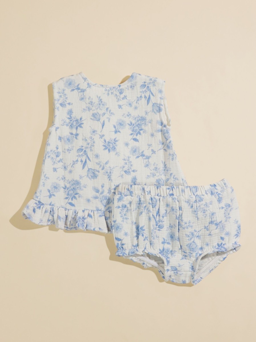 Baby 0-24M Tullabee | Abigail Floral Top And Bloomer Set