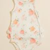 Baby 0-24M Tullabee | Spring Peach Ruffle Bodysuit