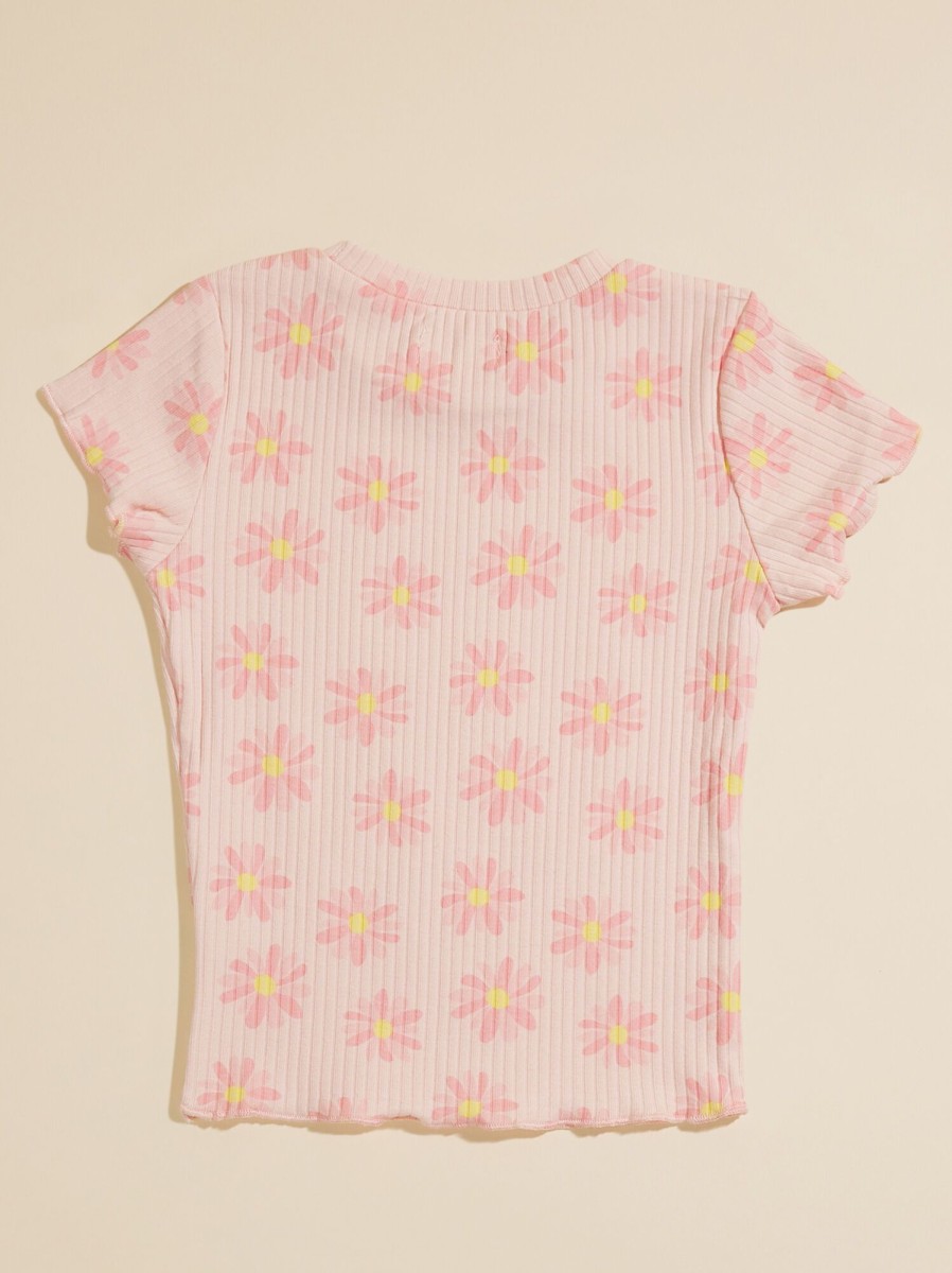 Toddler 2T-5T Tullabee | Marley Ribbed Baby Tee