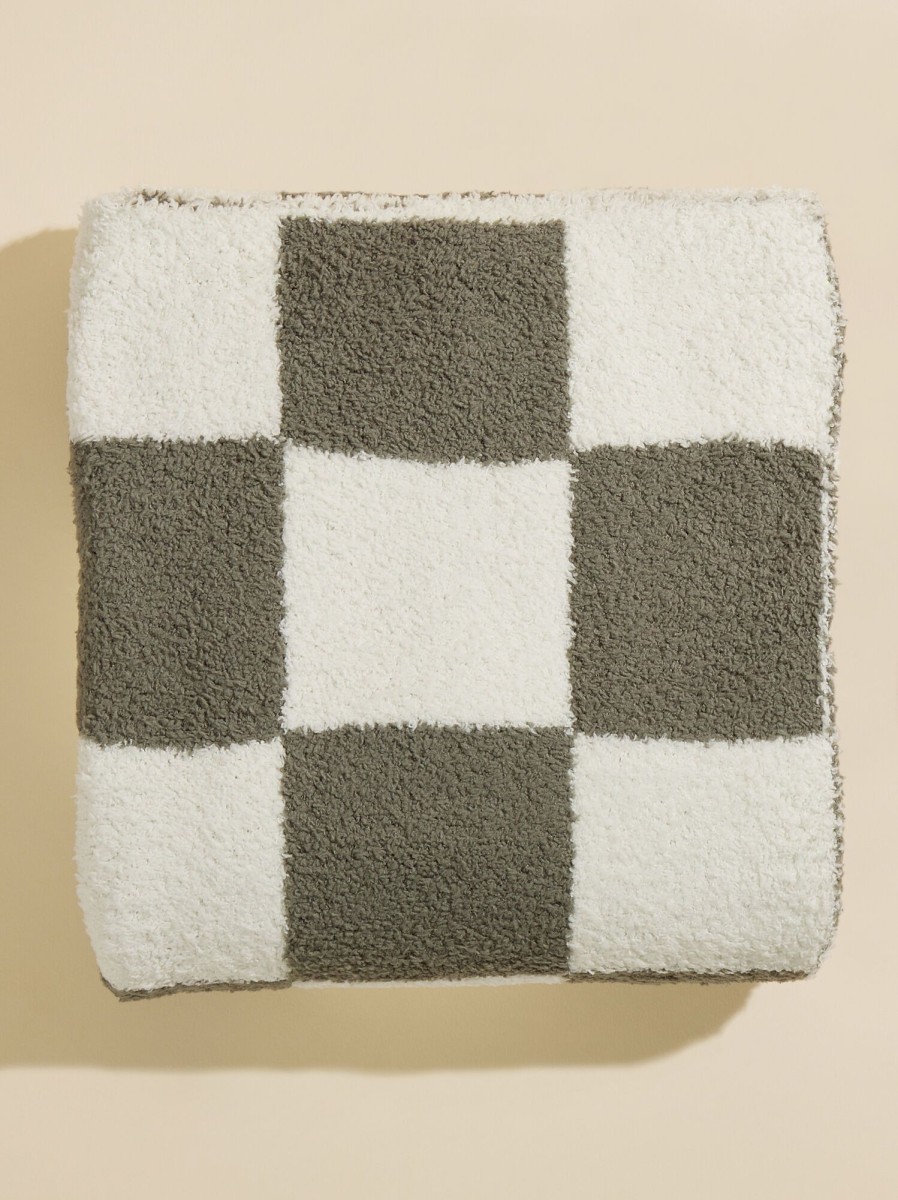 Gifts Tullabee | Checkered Plush Blanket