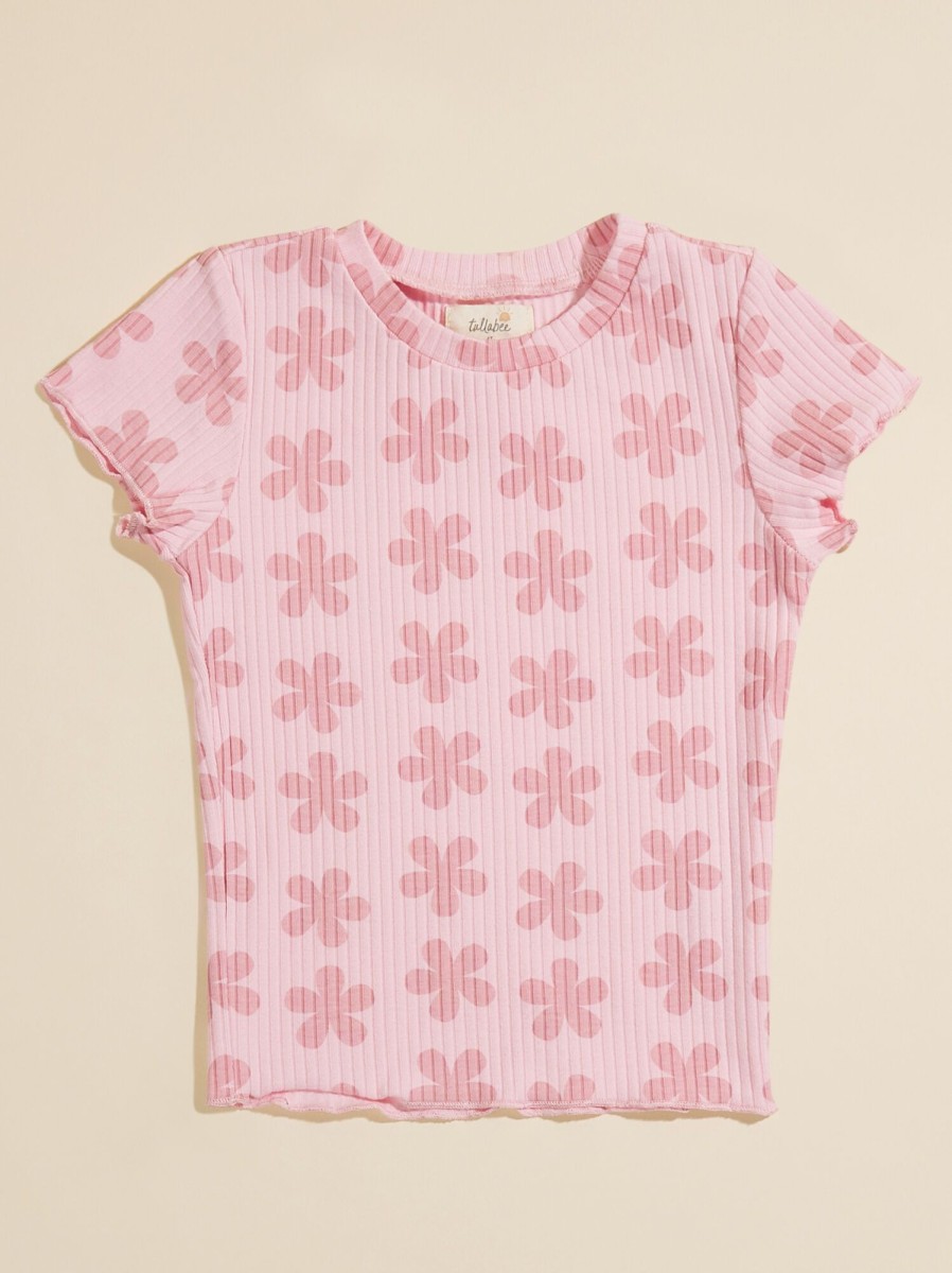 Toddler 2T-5T Tullabee | Marley Ribbed Baby Tee