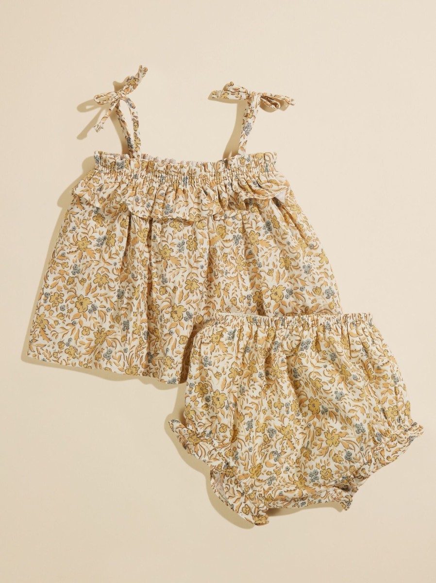 Baby 0-24M Tullabee | Kayla Floral Tank And Bloomer Set By Rylee + Cru