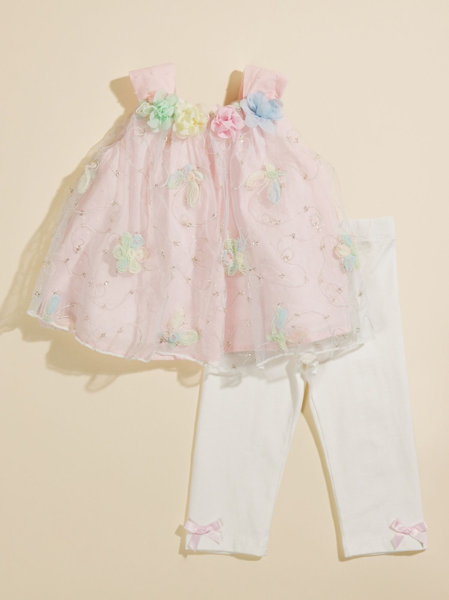 Baby 0-24M Tullabee | Candice Floral Top And Leggings Baby Set