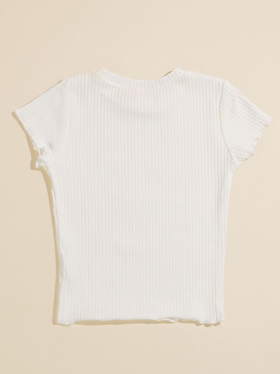 Toddler 2T-5T Tullabee | Marley Ribbed Baby Tee