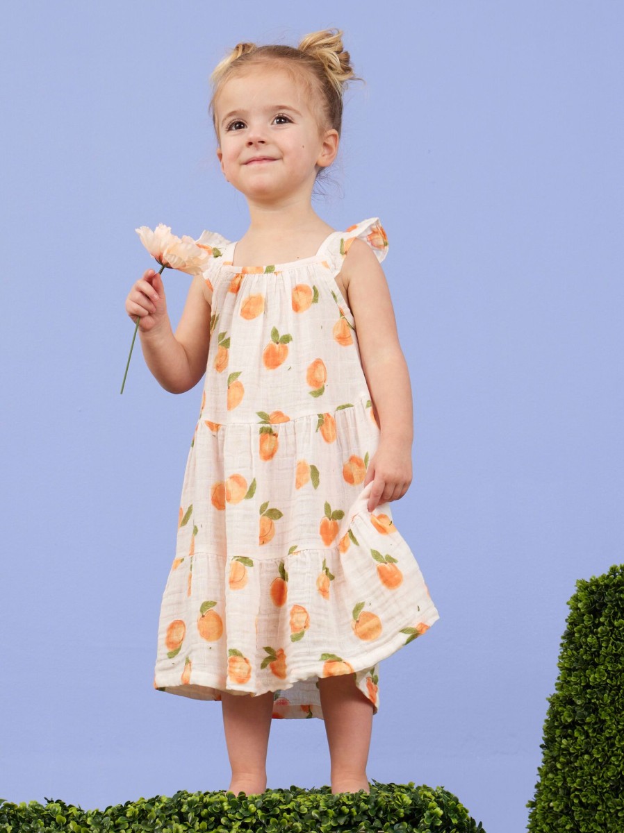 Toddler 2T-5T Tullabee | Sweet Peach Tiered Dress