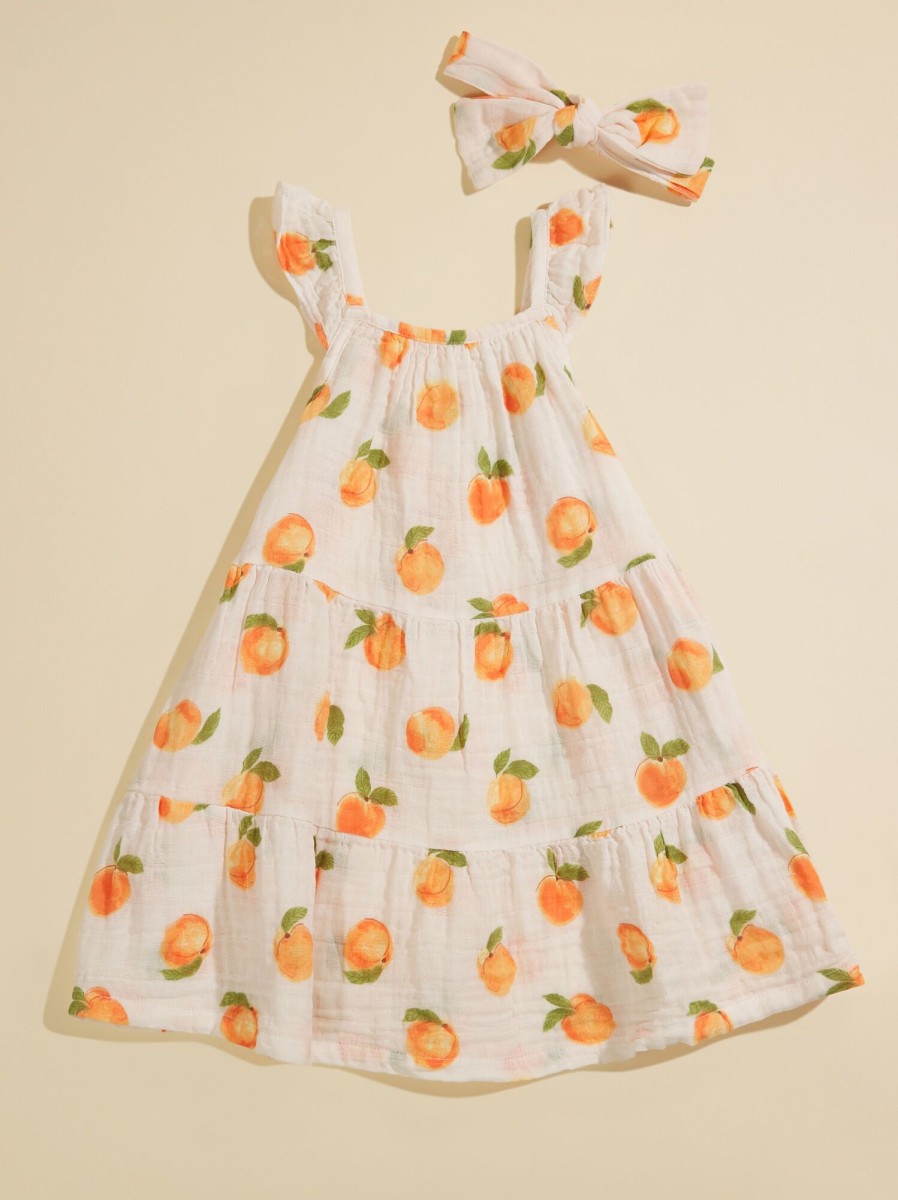 Toddler 2T-5T Tullabee | Sweet Peach Tiered Dress