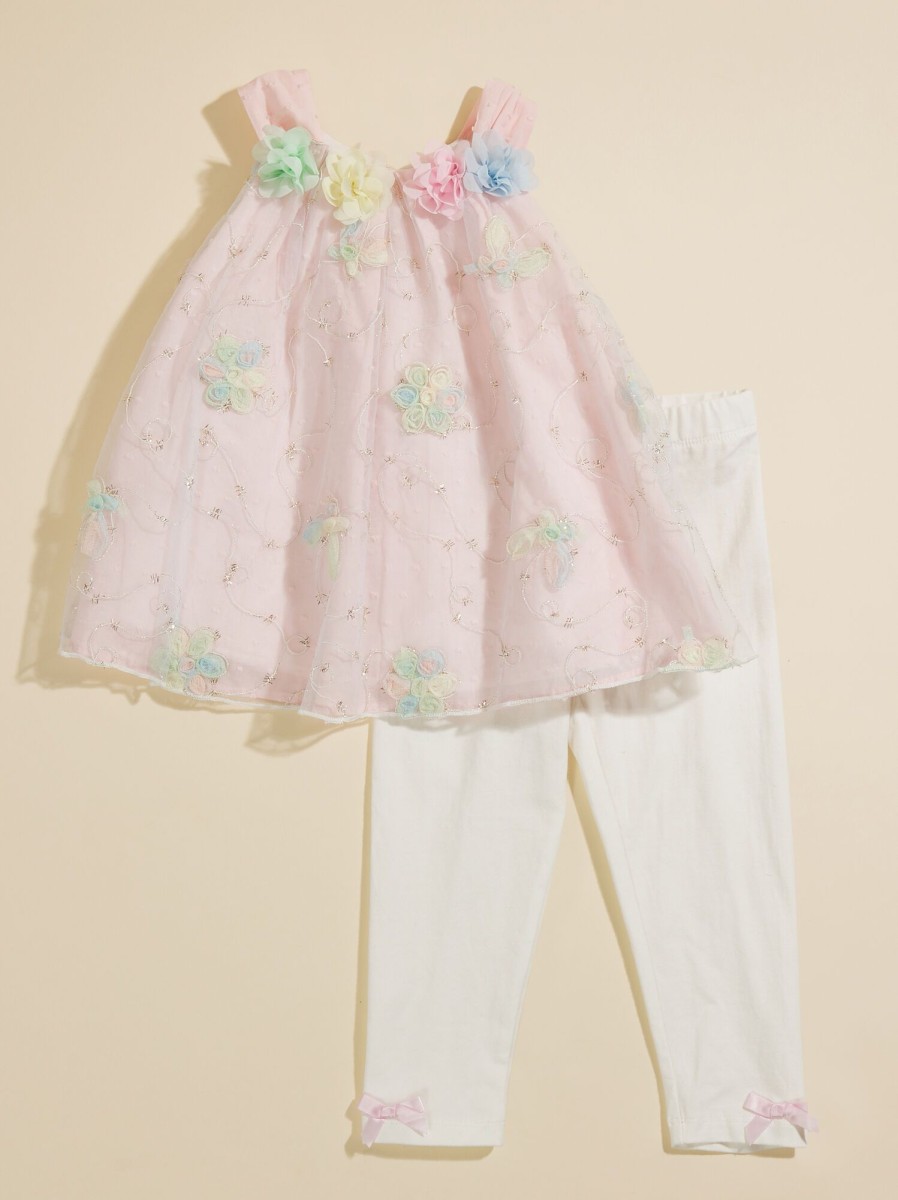 Toddler 2T-5T Tullabee | Candice Floral Top And Leggings Toddler Set