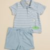 Toddler 2T-5T Tullabee | Tee Time Toddler Striped Polo Set