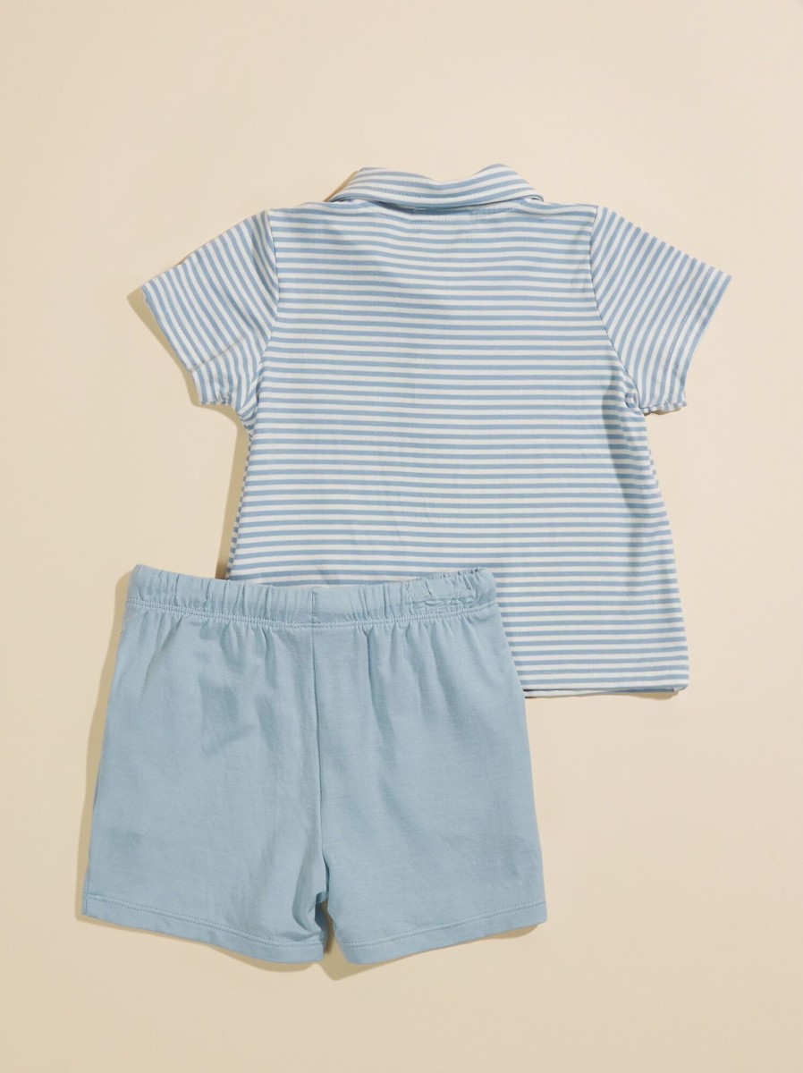 Toddler 2T-5T Tullabee | Tee Time Toddler Striped Polo Set