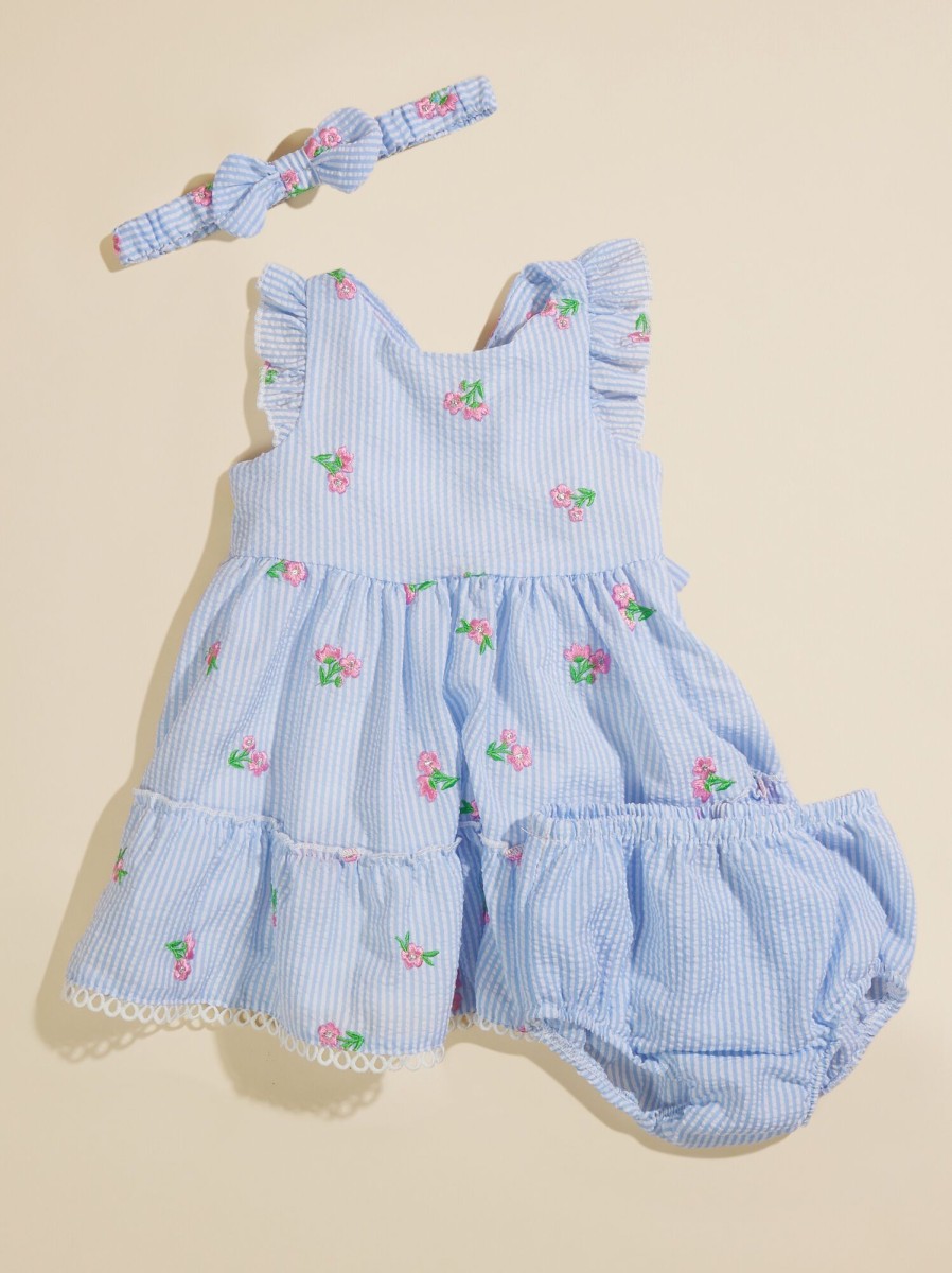 Baby 0-24M Tullabee | Everlee Seersucker 3-Piece Baby Dress Set