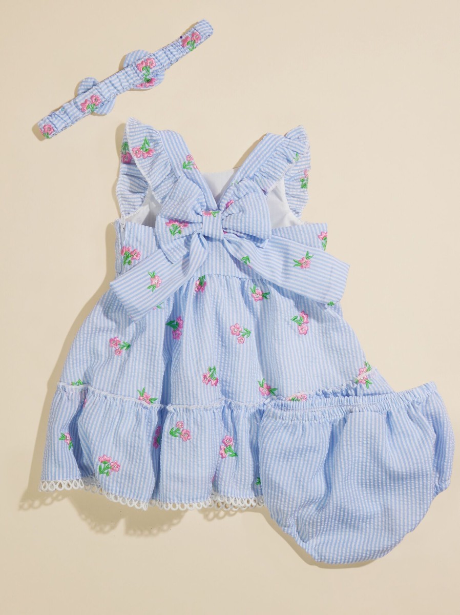 Baby 0-24M Tullabee | Everlee Seersucker 3-Piece Baby Dress Set