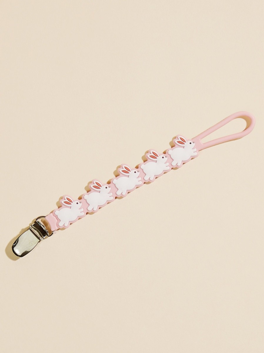 Accessories Tullabee | Bunny Silicone Paci Strap