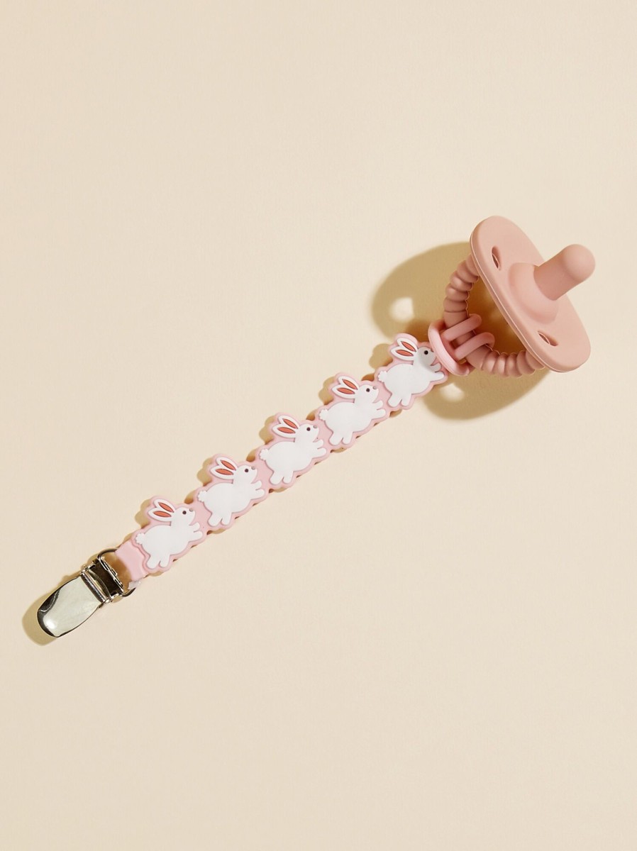 Accessories Tullabee | Bunny Silicone Paci Strap