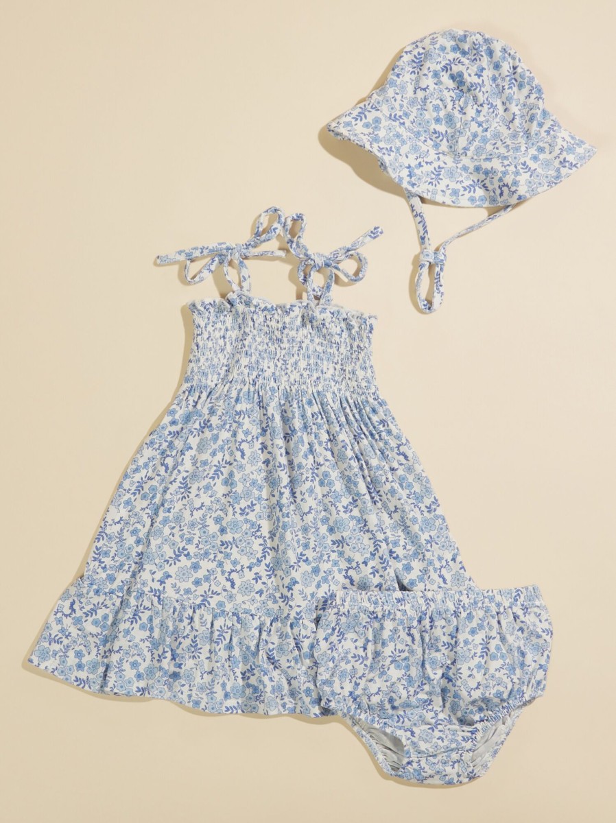 Baby 0-24M Tullabee | Dawn Floral Dress And Bloomer Set