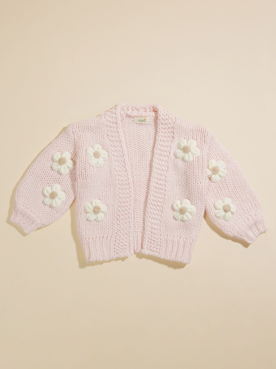 Mama & Me Tullabee | Aubrey Flower Toddler Cardigan