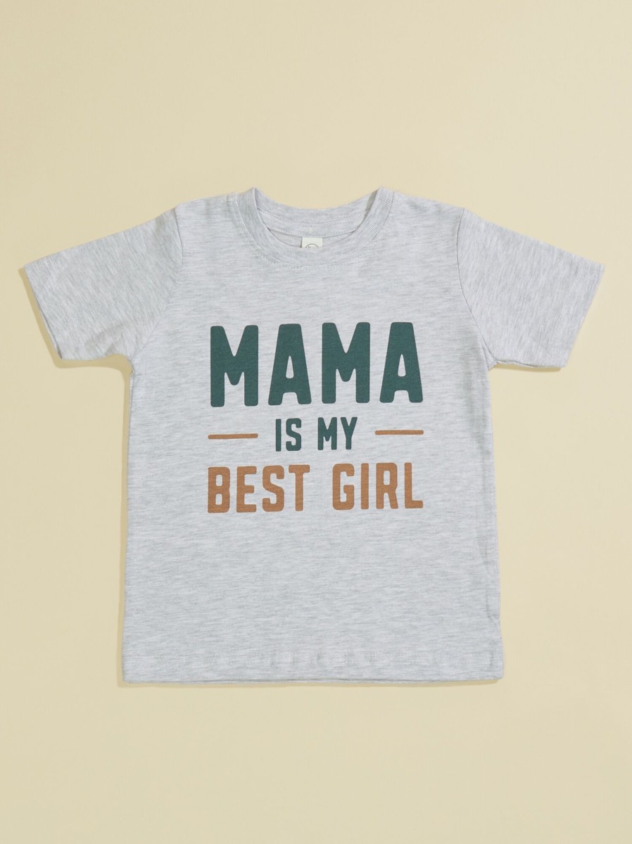 Toddler 2T-5T Tullabee | Mama Is My Best Girl Graphic Tee