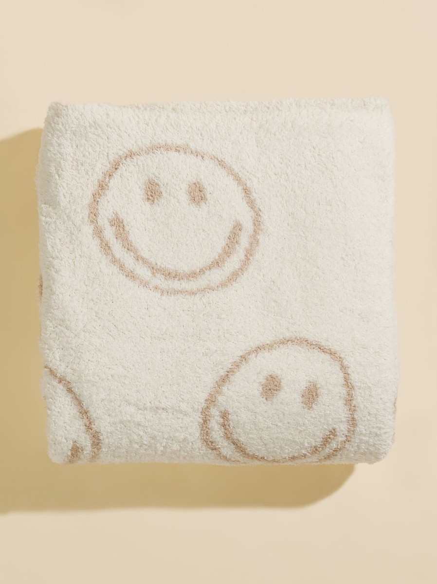 Gifts Tullabee | Smiley Face Plush Blanket