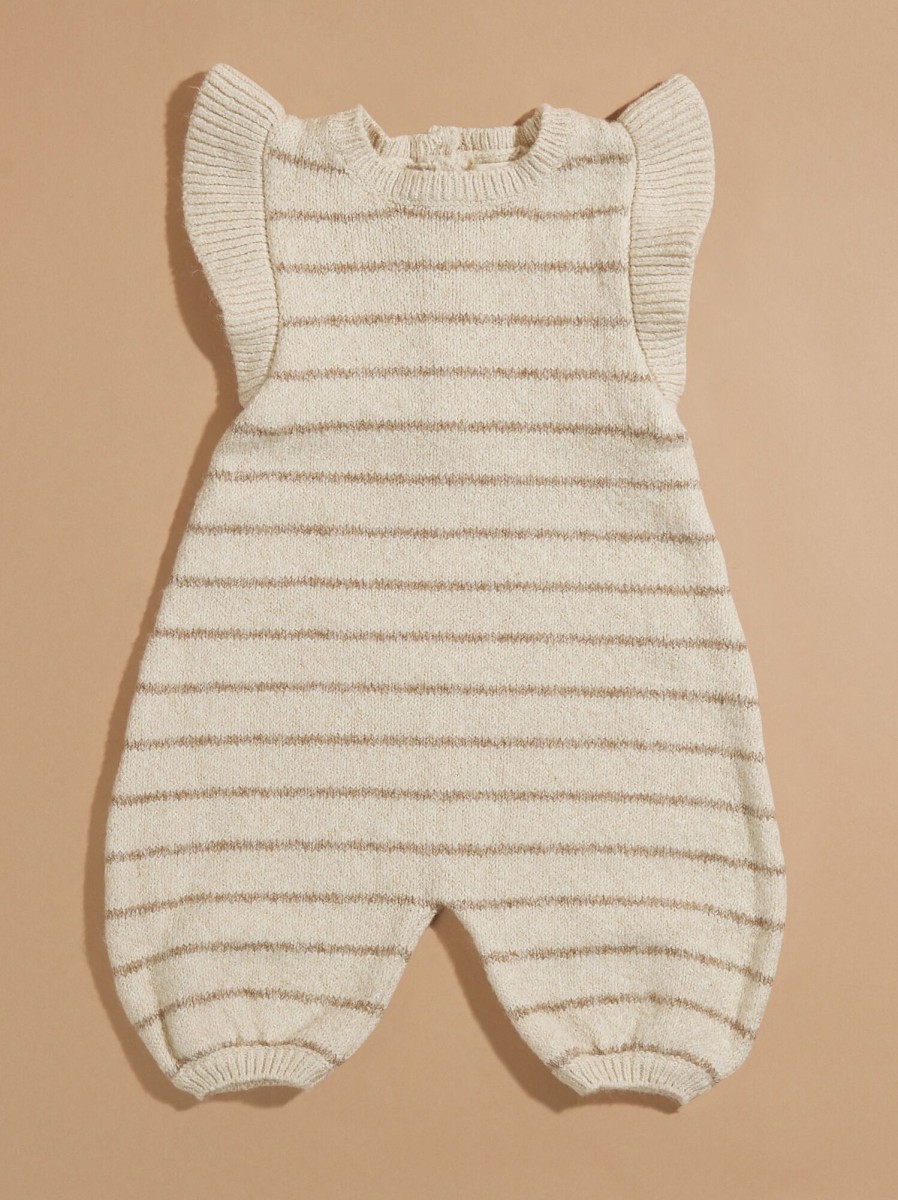 Baby 0-24M Tullabee | Ellis Striped Jumpsuit By Quincy Mae