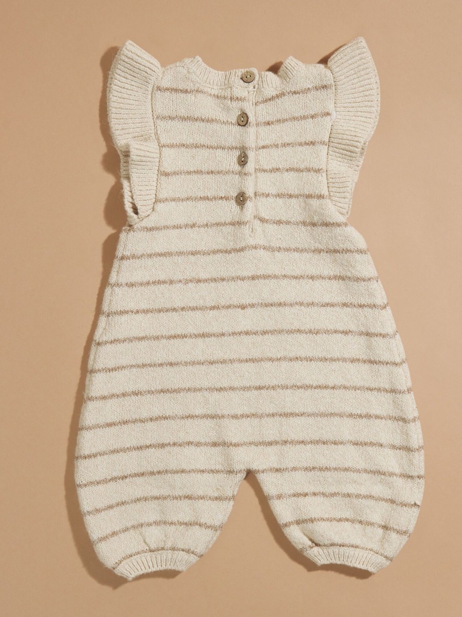 Baby 0-24M Tullabee | Ellis Striped Jumpsuit By Quincy Mae