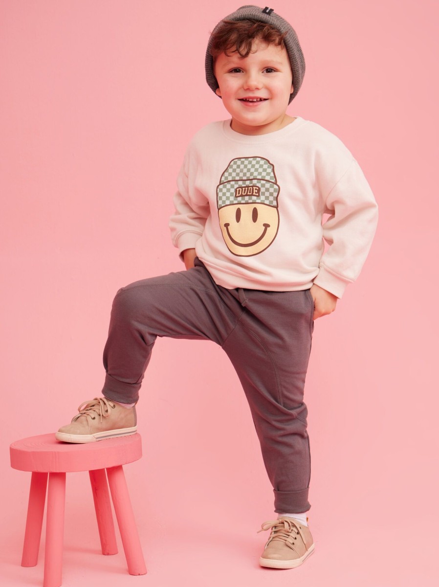 Toddler 2T-5T Tullabee | Dude Smiley Sweatshirt