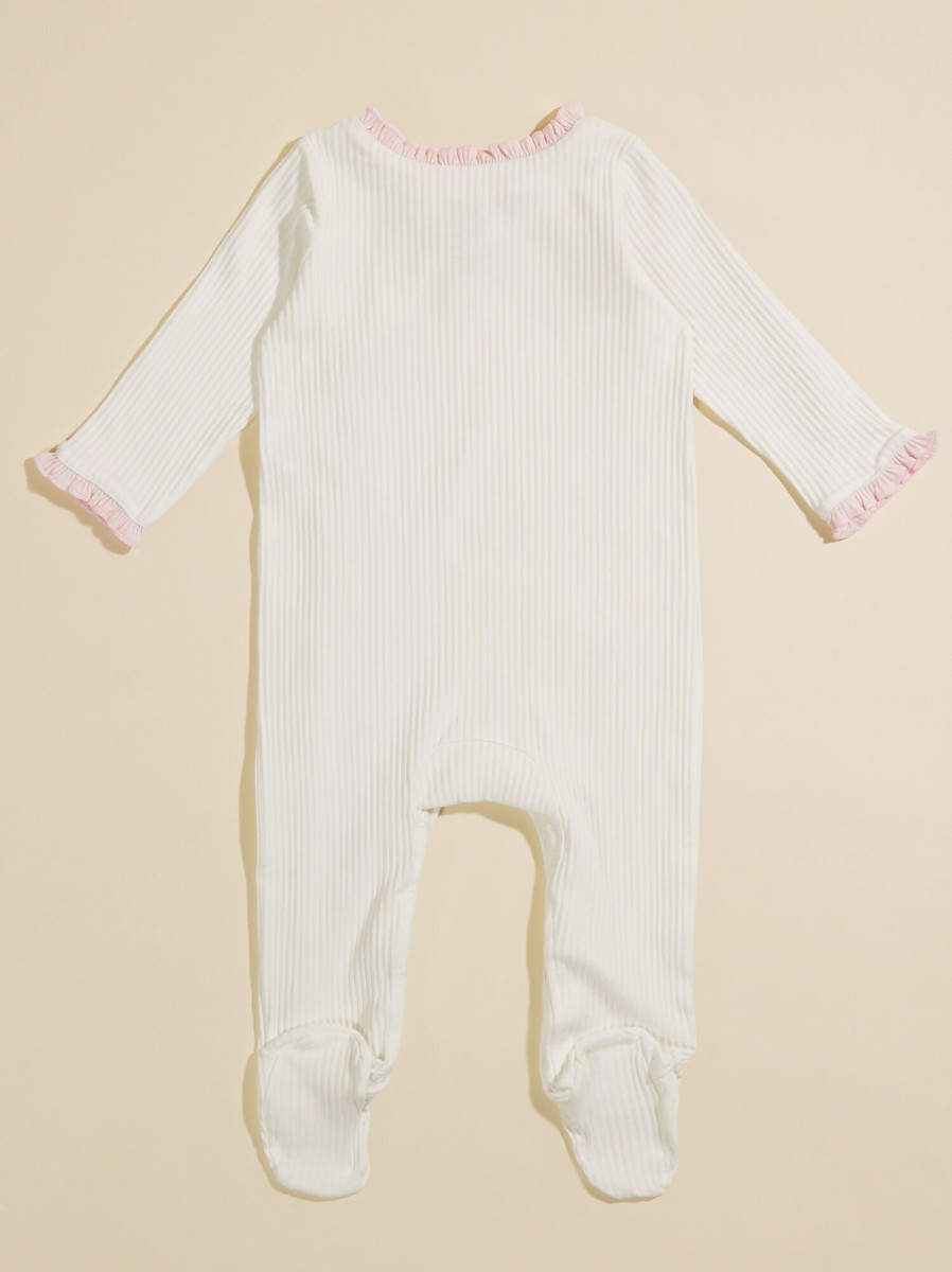 Baby 0-24M Tullabee | Sweet Dreams Ribbed Footie By Mudpie