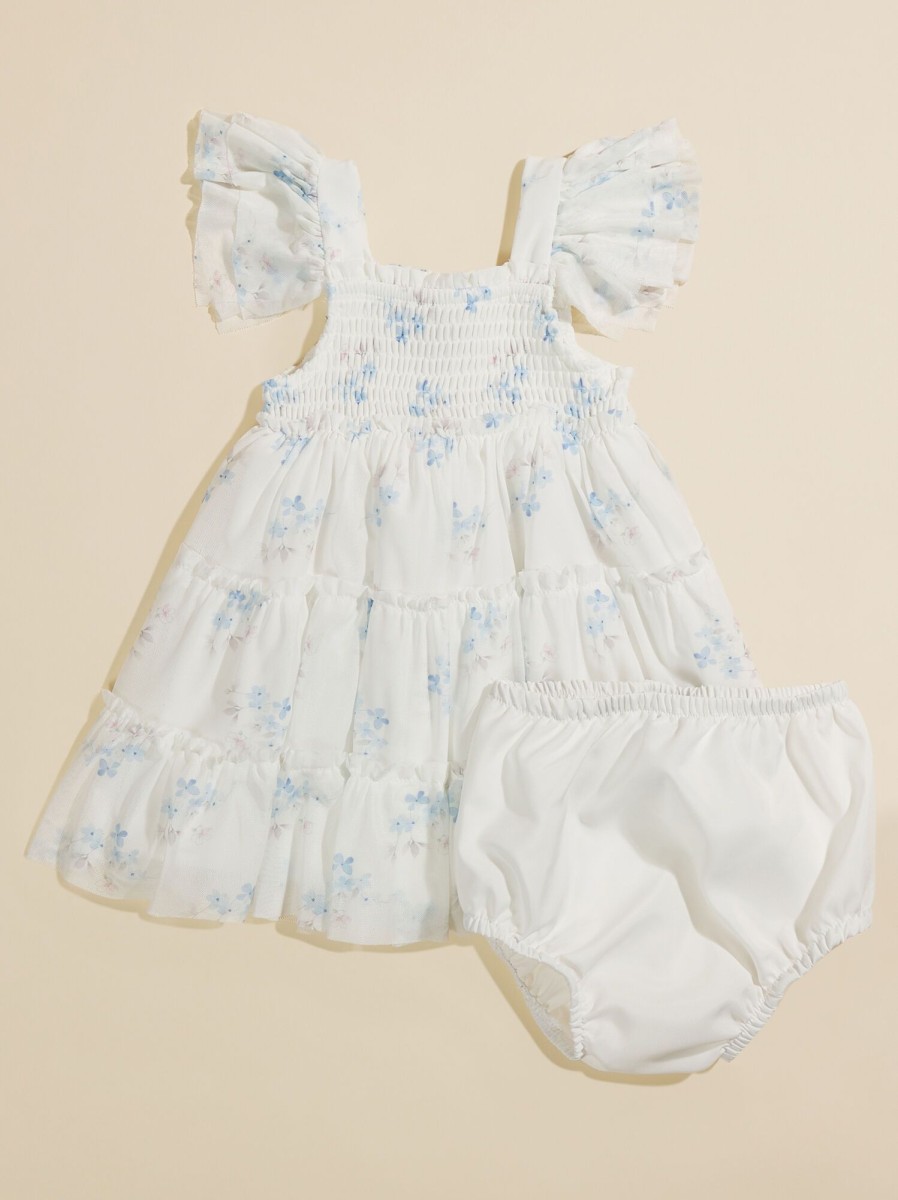 Baby 0-24M Tullabee | Karli Floral Smocked Baby Dress And Bloomer Set