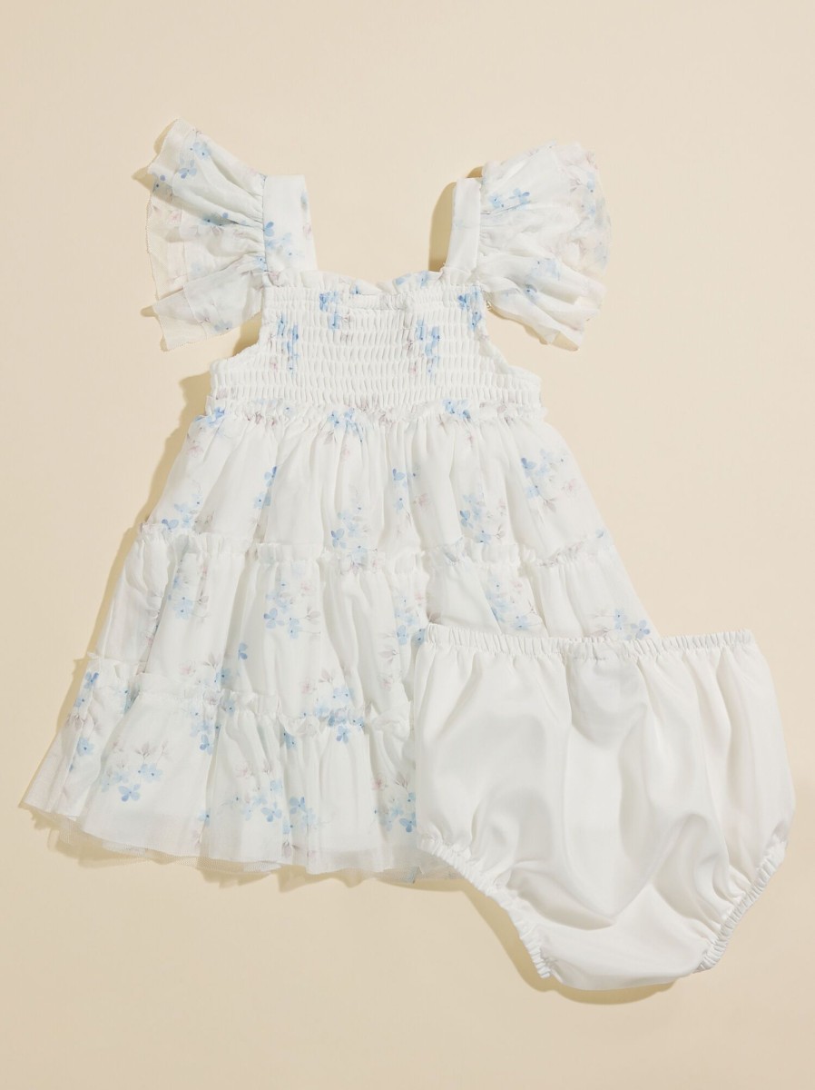 Baby 0-24M Tullabee | Karli Floral Smocked Baby Dress And Bloomer Set