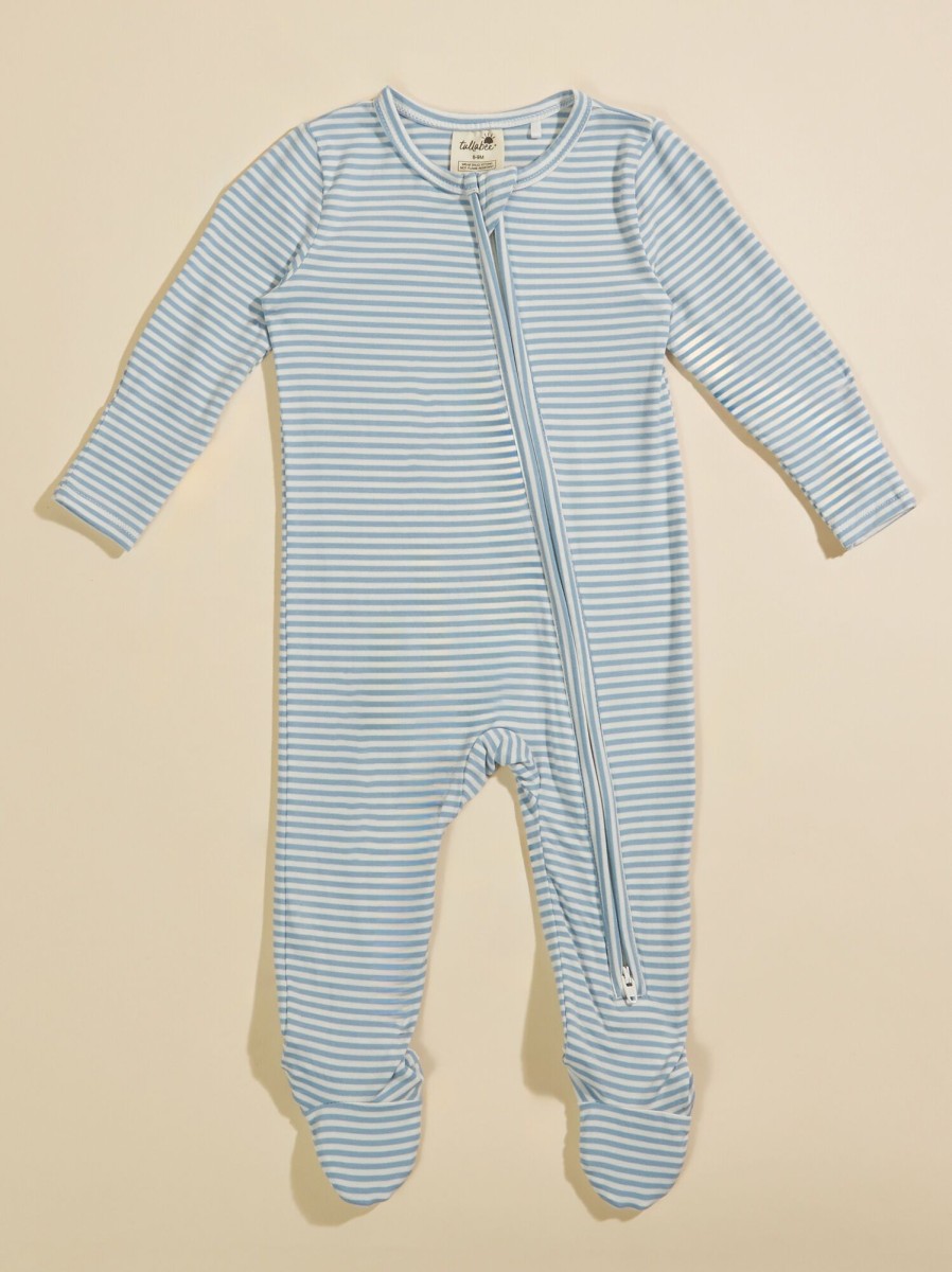 Baby 0-24M Tullabee | Tee Time Striped Footie