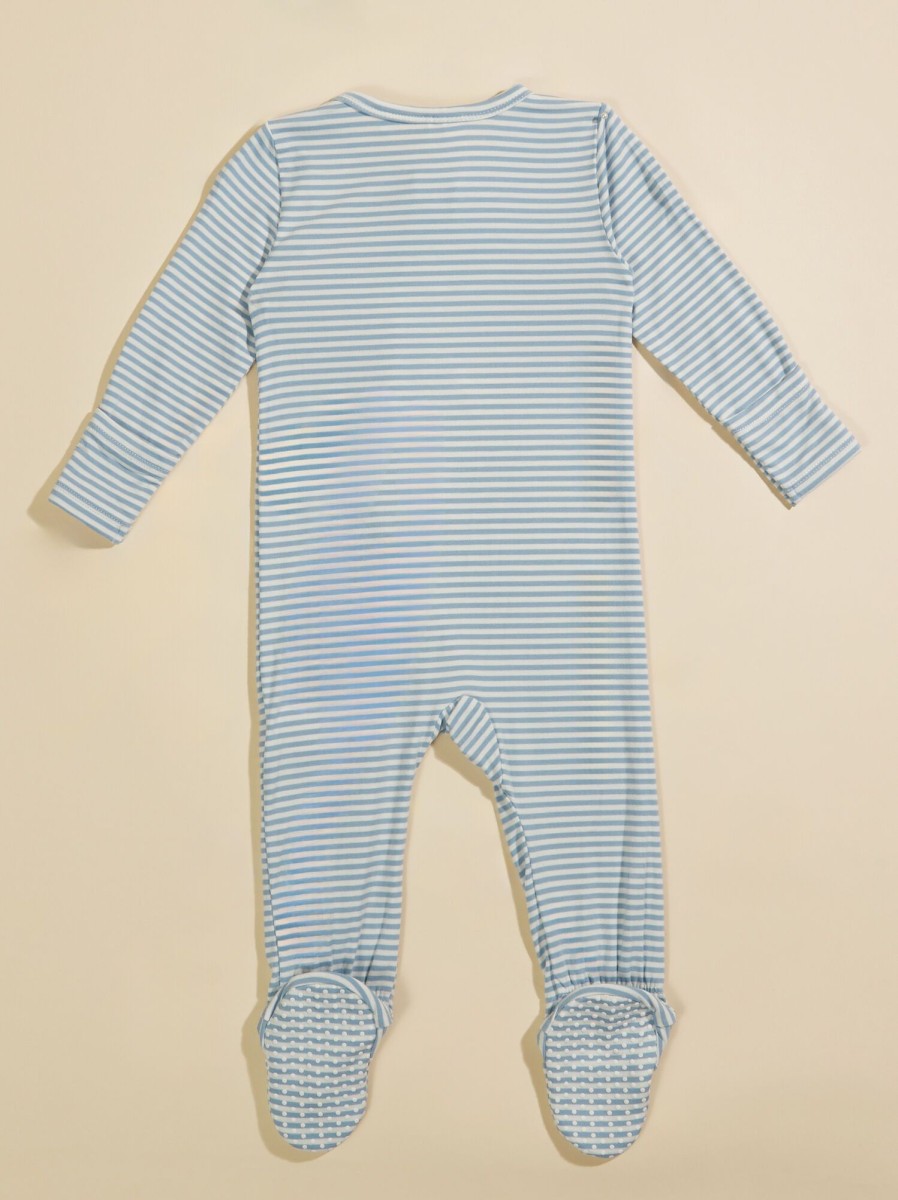 Baby 0-24M Tullabee | Tee Time Striped Footie