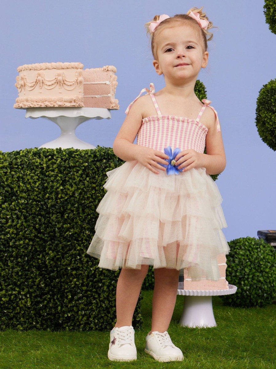 Toddler 2T-5T Tullabee | Charlotte Striped Tutu Dress