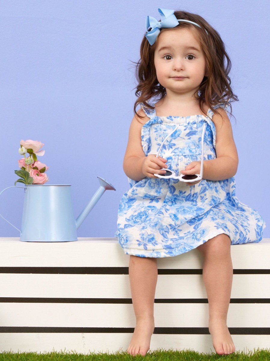 Baby 0-24M Tullabee | Nora Floral Dress And Bloomer Set