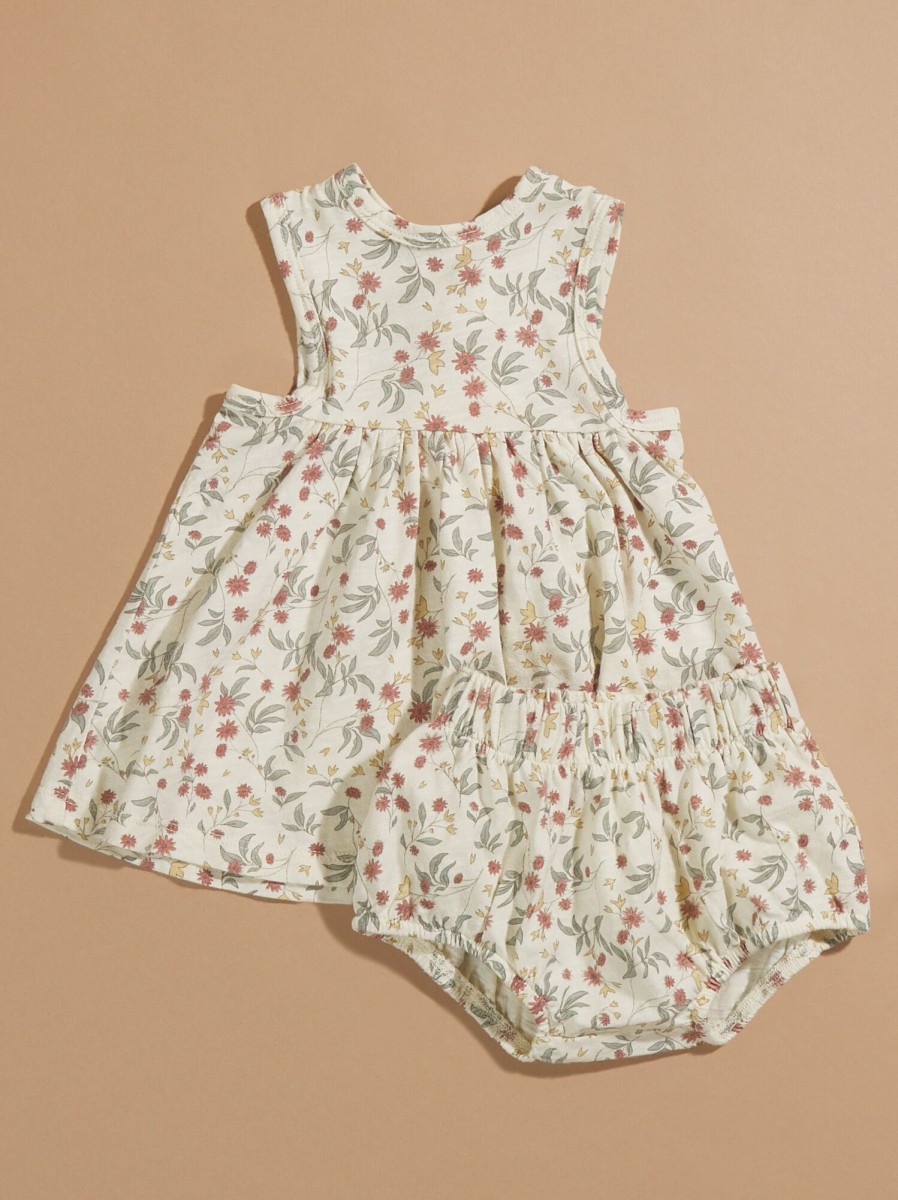 Baby 0-24M Tullabee | Layla Floral Baby Dress And Bloomer Set By Rylee + Cru