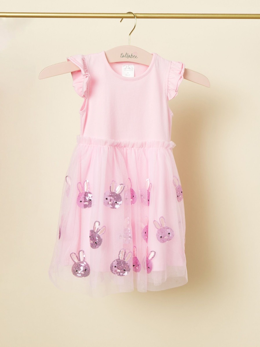 Easter Tullabee | Sequin Bunny Tulle Youth Dress