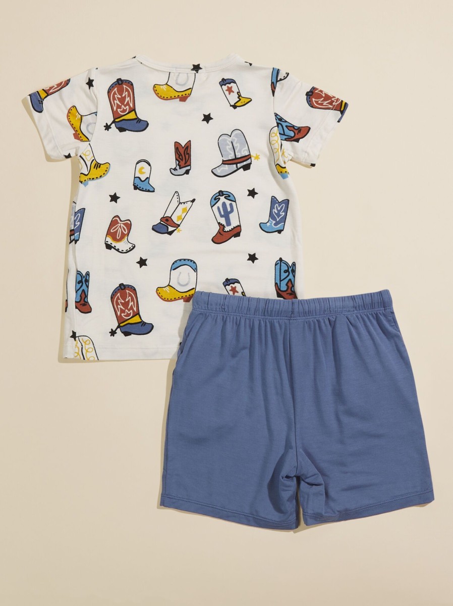 Toddler 2T-5T Tullabee | Cowboy Boots Shorts Set